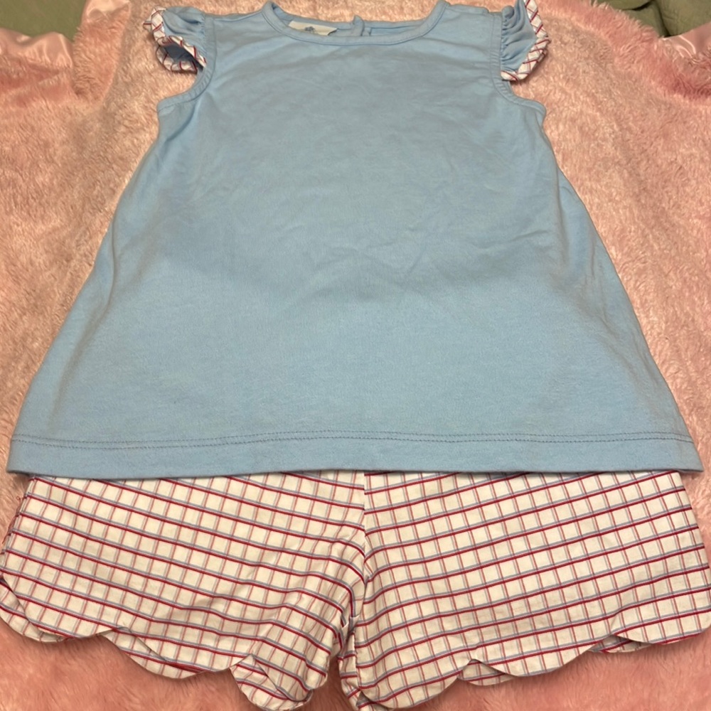 Red White and Blue shorts set